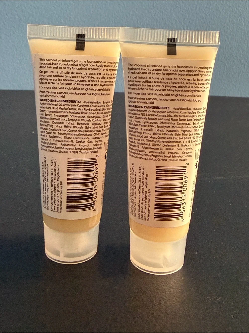 IGK Rich Kid Coconut Oil Gel - Travel Size x 2